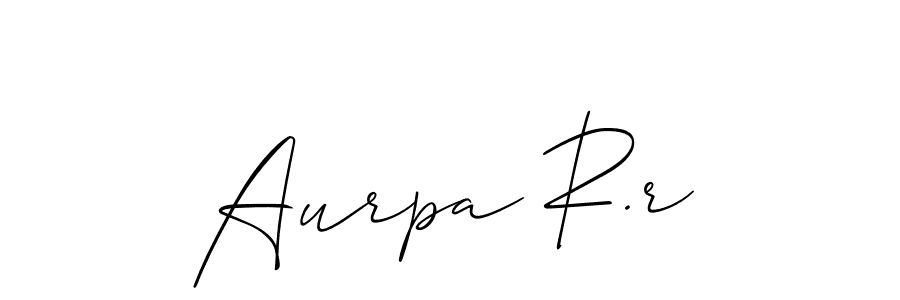 Here are the top 10 professional signature styles for the name Aurpa R.r. These are the best autograph styles you can use for your name. Aurpa R.r signature style 2 images and pictures png