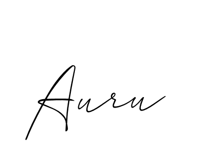 How to make Auru name signature. Use Allison_Script style for creating short signs online. This is the latest handwritten sign. Auru signature style 2 images and pictures png