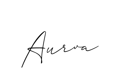Similarly Allison_Script is the best handwritten signature design. Signature creator online .You can use it as an online autograph creator for name Aurva. Aurva signature style 2 images and pictures png
