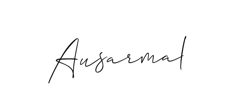 Make a beautiful signature design for name Ausarmal. With this signature (Allison_Script) style, you can create a handwritten signature for free. Ausarmal signature style 2 images and pictures png