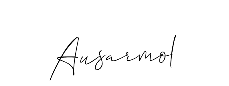 Also we have Ausarmol name is the best signature style. Create professional handwritten signature collection using Allison_Script autograph style. Ausarmol signature style 2 images and pictures png