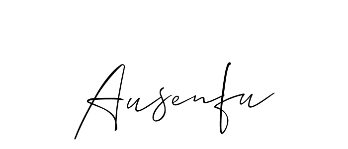 Make a short Ausenfu signature style. Manage your documents anywhere anytime using Allison_Script. Create and add eSignatures, submit forms, share and send files easily. Ausenfu signature style 2 images and pictures png