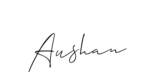 if you are searching for the best signature style for your name Aushan. so please give up your signature search. here we have designed multiple signature styles  using Allison_Script. Aushan signature style 2 images and pictures png