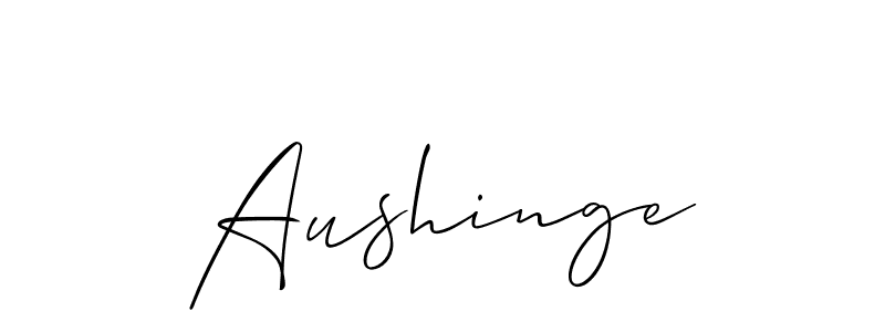 Once you've used our free online signature maker to create your best signature Allison_Script style, it's time to enjoy all of the benefits that Aushinge name signing documents. Aushinge signature style 2 images and pictures png