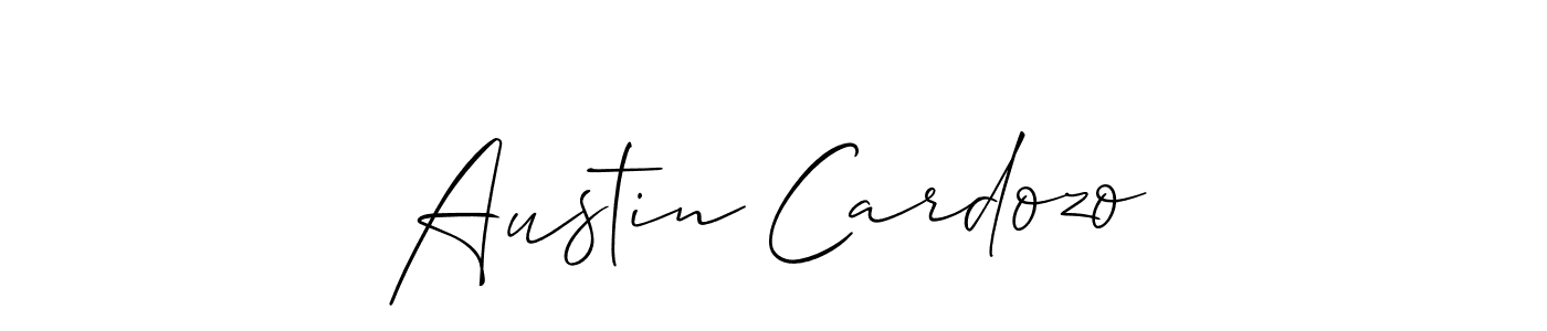 Make a beautiful signature design for name Austin Cardozo. With this signature (Allison_Script) style, you can create a handwritten signature for free. Austin Cardozo signature style 2 images and pictures png