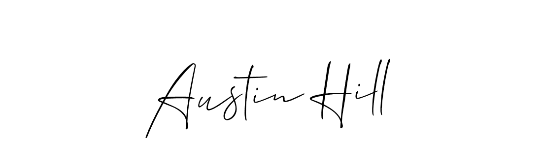 Use a signature maker to create a handwritten signature online. With this signature software, you can design (Allison_Script) your own signature for name Austin Hill. Austin Hill signature style 2 images and pictures png