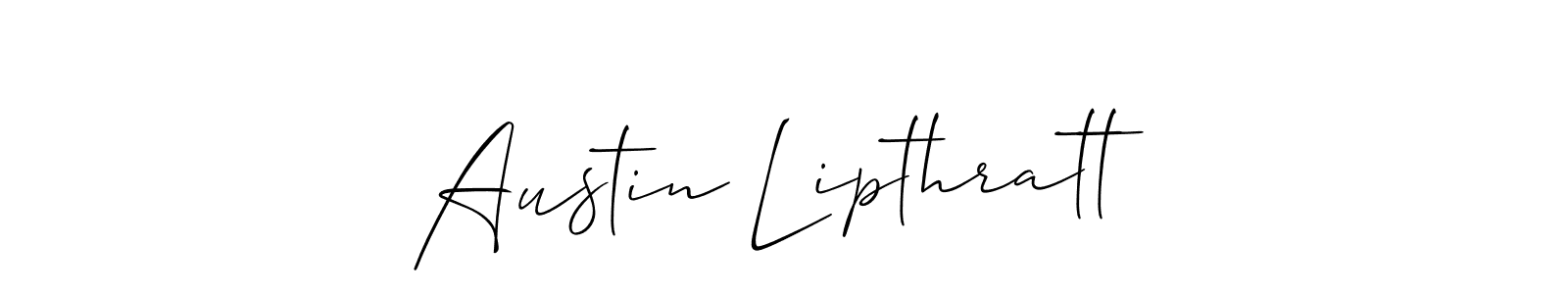 Make a beautiful signature design for name Austin Lipthratt. With this signature (Allison_Script) style, you can create a handwritten signature for free. Austin Lipthratt signature style 2 images and pictures png