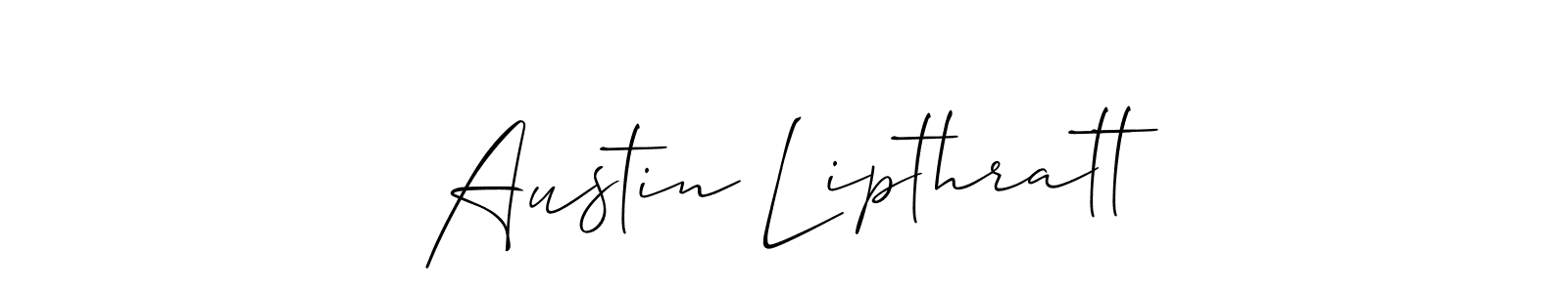 How to make Austin Lipthratt name signature. Use Allison_Script style for creating short signs online. This is the latest handwritten sign. Austin Lipthratt signature style 2 images and pictures png
