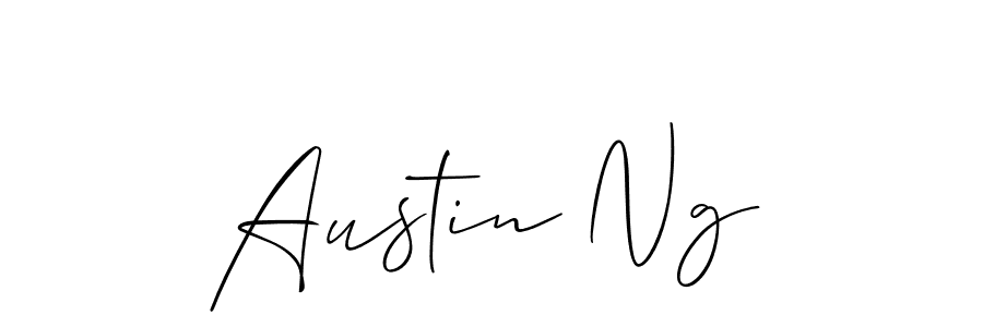 Create a beautiful signature design for name Austin Ng. With this signature (Allison_Script) fonts, you can make a handwritten signature for free. Austin Ng signature style 2 images and pictures png