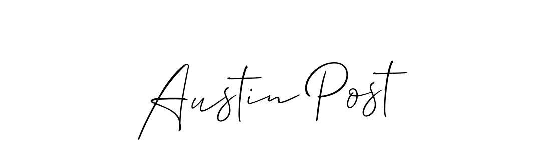 Austin Post stylish signature style. Best Handwritten Sign (Allison_Script) for my name. Handwritten Signature Collection Ideas for my name Austin Post. Austin Post signature style 2 images and pictures png