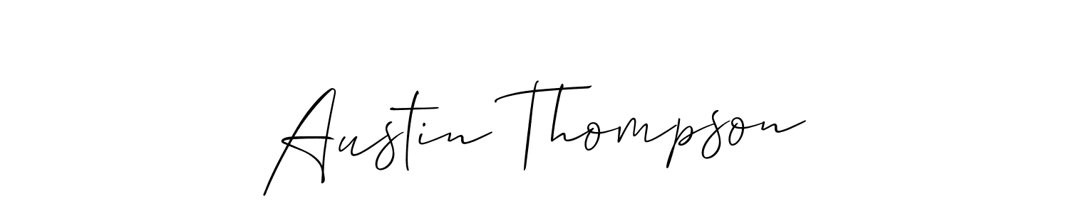 Austin Thompson stylish signature style. Best Handwritten Sign (Allison_Script) for my name. Handwritten Signature Collection Ideas for my name Austin Thompson. Austin Thompson signature style 2 images and pictures png