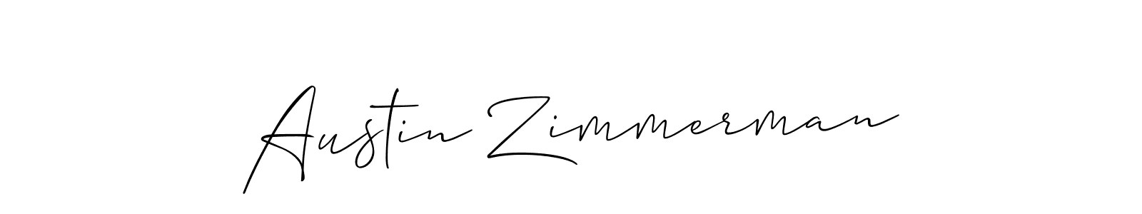 You should practise on your own different ways (Allison_Script) to write your name (Austin Zimmerman) in signature. don't let someone else do it for you. Austin Zimmerman signature style 2 images and pictures png