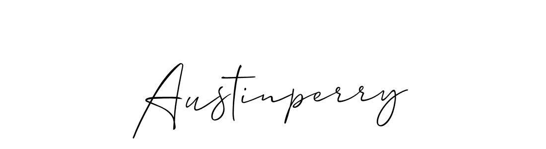 How to make Austinperry name signature. Use Allison_Script style for creating short signs online. This is the latest handwritten sign. Austinperry signature style 2 images and pictures png