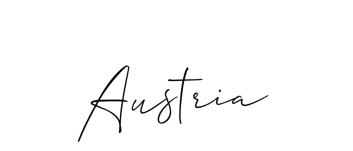 The best way (Allison_Script) to make a short signature is to pick only two or three words in your name. The name Austria include a total of six letters. For converting this name. Austria signature style 2 images and pictures png