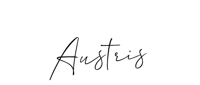 Also You can easily find your signature by using the search form. We will create Austris name handwritten signature images for you free of cost using Allison_Script sign style. Austris signature style 2 images and pictures png