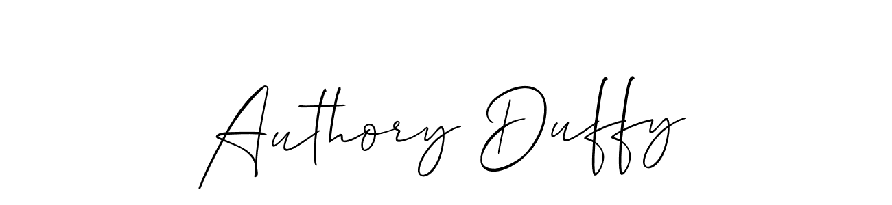 The best way (Allison_Script) to make a short signature is to pick only two or three words in your name. The name Authory Duffy include a total of six letters. For converting this name. Authory Duffy signature style 2 images and pictures png