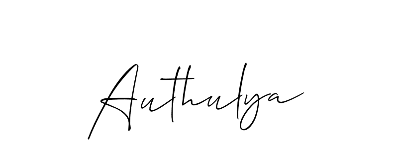 You should practise on your own different ways (Allison_Script) to write your name (Authulya) in signature. don't let someone else do it for you. Authulya signature style 2 images and pictures png