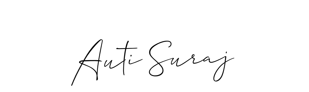 Similarly Allison_Script is the best handwritten signature design. Signature creator online .You can use it as an online autograph creator for name Auti Suraj. Auti Suraj signature style 2 images and pictures png