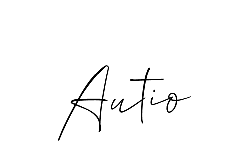 You should practise on your own different ways (Allison_Script) to write your name (Autio) in signature. don't let someone else do it for you. Autio signature style 2 images and pictures png