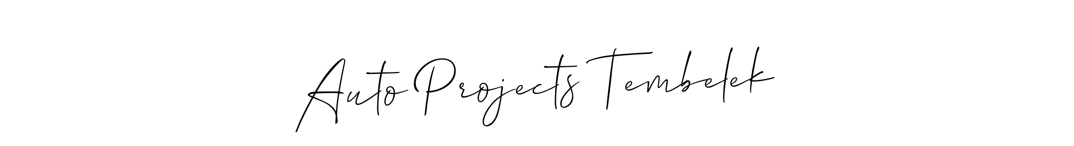 Use a signature maker to create a handwritten signature online. With this signature software, you can design (Allison_Script) your own signature for name Auto Projects Tembelek. Auto Projects Tembelek signature style 2 images and pictures png