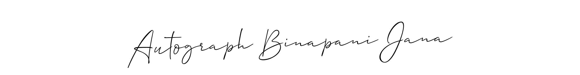 You can use this online signature creator to create a handwritten signature for the name Autograph Binapani Jana. This is the best online autograph maker. Autograph Binapani Jana signature style 2 images and pictures png