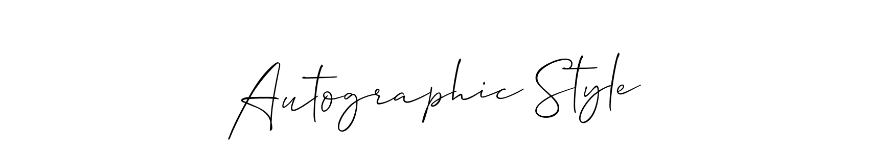 Make a short Autographic Style signature style. Manage your documents anywhere anytime using Allison_Script. Create and add eSignatures, submit forms, share and send files easily. Autographic Style signature style 2 images and pictures png