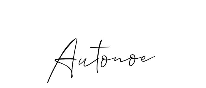 Also You can easily find your signature by using the search form. We will create Autonoe name handwritten signature images for you free of cost using Allison_Script sign style. Autonoe signature style 2 images and pictures png