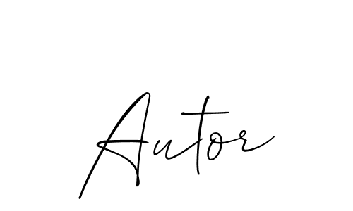 How to Draw Autor signature style? Allison_Script is a latest design signature styles for name Autor. Autor signature style 2 images and pictures png