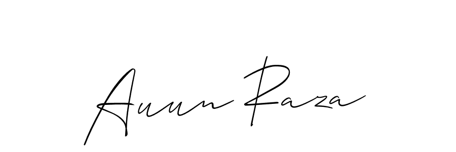 Best and Professional Signature Style for Auun Raza. Allison_Script Best Signature Style Collection. Auun Raza signature style 2 images and pictures png