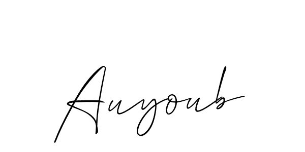 Make a beautiful signature design for name Auyoub. Use this online signature maker to create a handwritten signature for free. Auyoub signature style 2 images and pictures png