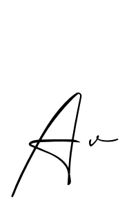 Also we have Av name is the best signature style. Create professional handwritten signature collection using Allison_Script autograph style. Av signature style 2 images and pictures png