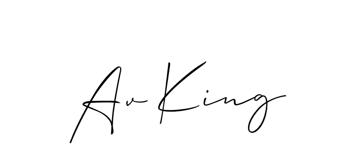 You can use this online signature creator to create a handwritten signature for the name Av King. This is the best online autograph maker. Av King signature style 2 images and pictures png