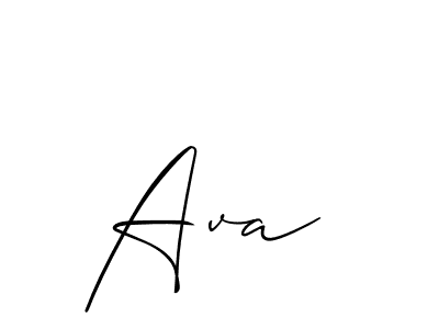 It looks lik you need a new signature style for name Ava . Design unique handwritten (Allison_Script) signature with our free signature maker in just a few clicks. Ava  signature style 2 images and pictures png