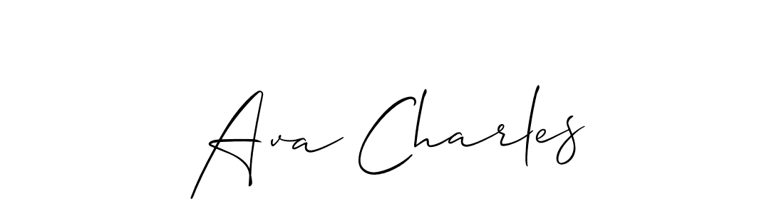 Best and Professional Signature Style for Ava Charles. Allison_Script Best Signature Style Collection. Ava Charles signature style 2 images and pictures png