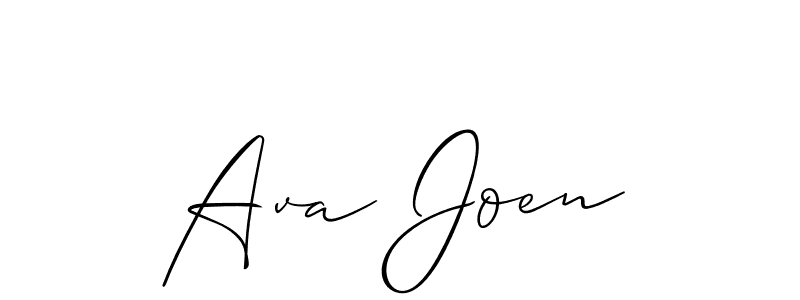 Best and Professional Signature Style for Ava Joen. Allison_Script Best Signature Style Collection. Ava Joen signature style 2 images and pictures png