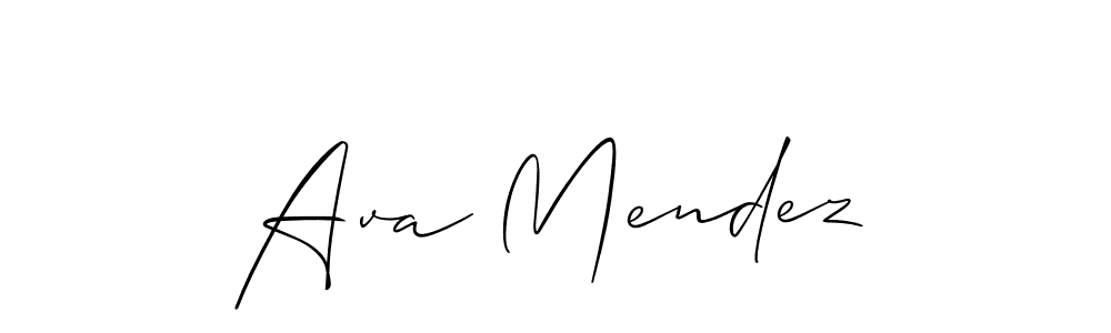 This is the best signature style for the Ava Mendez name. Also you like these signature font (Allison_Script). Mix name signature. Ava Mendez signature style 2 images and pictures png