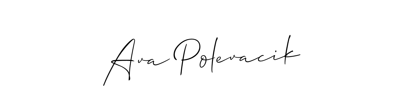 This is the best signature style for the Ava Polevacik name. Also you like these signature font (Allison_Script). Mix name signature. Ava Polevacik signature style 2 images and pictures png