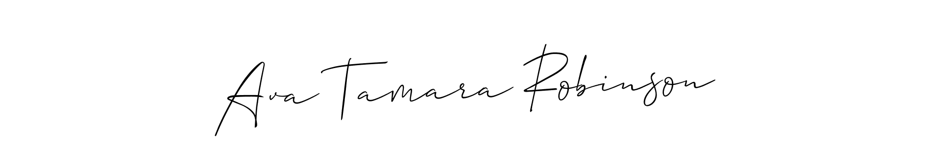 Similarly Allison_Script is the best handwritten signature design. Signature creator online .You can use it as an online autograph creator for name Ava Tamara Robinson. Ava Tamara Robinson signature style 2 images and pictures png