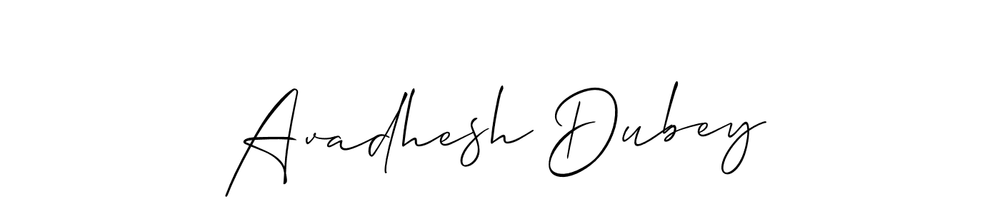 You should practise on your own different ways (Allison_Script) to write your name (Avadhesh Dubey) in signature. don't let someone else do it for you. Avadhesh Dubey signature style 2 images and pictures png