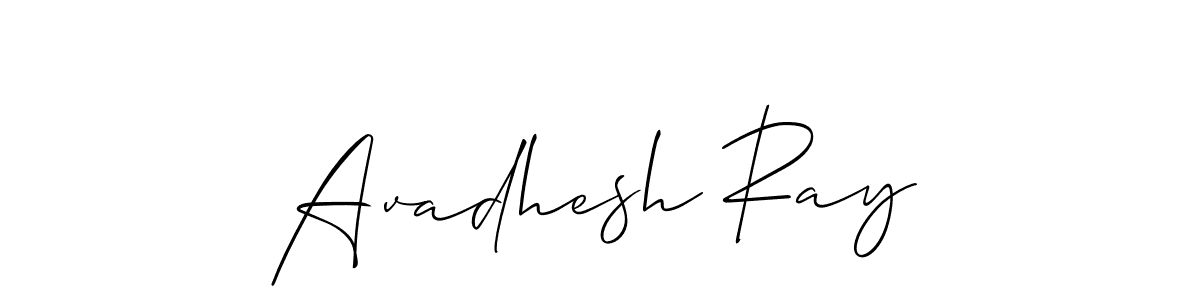 The best way (Allison_Script) to make a short signature is to pick only two or three words in your name. The name Avadhesh Ray include a total of six letters. For converting this name. Avadhesh Ray signature style 2 images and pictures png