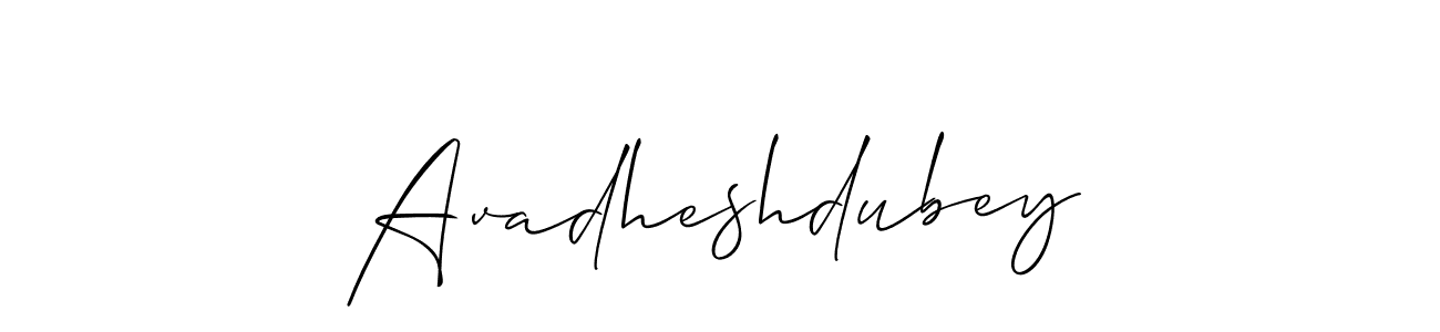 Avadheshdubey stylish signature style. Best Handwritten Sign (Allison_Script) for my name. Handwritten Signature Collection Ideas for my name Avadheshdubey. Avadheshdubey signature style 2 images and pictures png