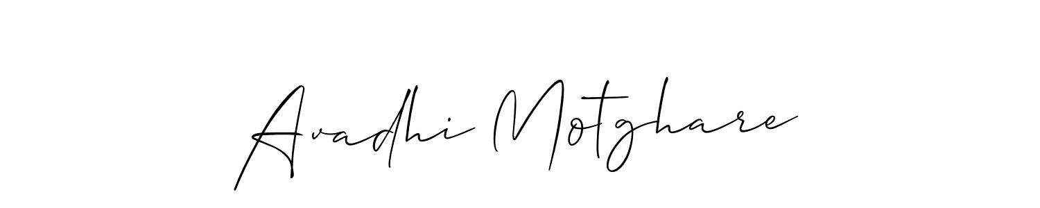 Here are the top 10 professional signature styles for the name Avadhi Motghare. These are the best autograph styles you can use for your name. Avadhi Motghare signature style 2 images and pictures png