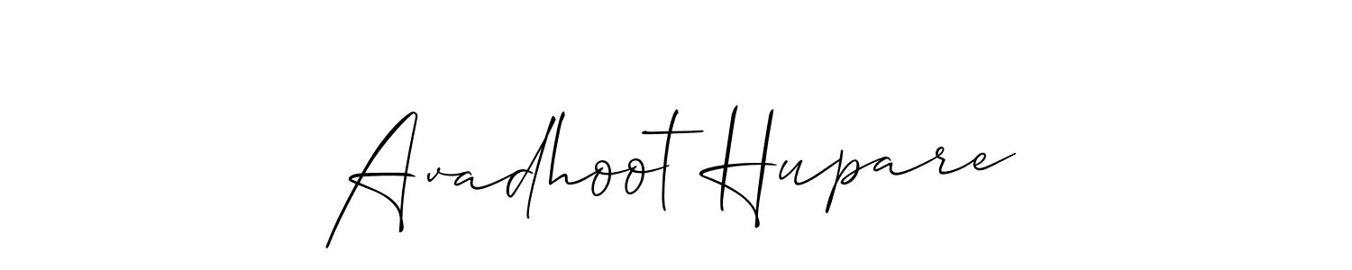 Similarly Allison_Script is the best handwritten signature design. Signature creator online .You can use it as an online autograph creator for name Avadhoot Hupare. Avadhoot Hupare signature style 2 images and pictures png