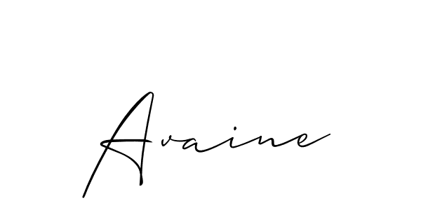 Avaine stylish signature style. Best Handwritten Sign (Allison_Script) for my name. Handwritten Signature Collection Ideas for my name Avaine. Avaine signature style 2 images and pictures png
