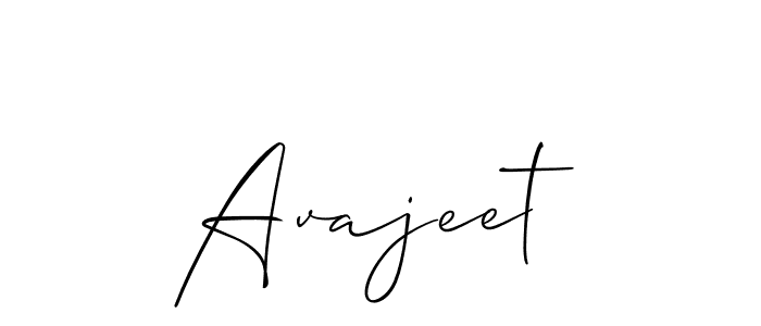 The best way (Allison_Script) to make a short signature is to pick only two or three words in your name. The name Avajeet include a total of six letters. For converting this name. Avajeet signature style 2 images and pictures png