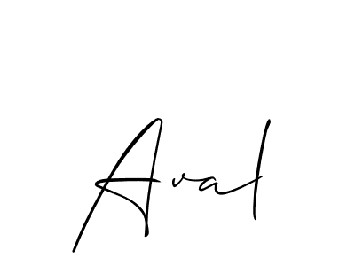 if you are searching for the best signature style for your name Aval. so please give up your signature search. here we have designed multiple signature styles  using Allison_Script. Aval signature style 2 images and pictures png