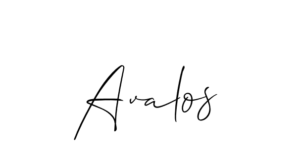 Allison_Script is a professional signature style that is perfect for those who want to add a touch of class to their signature. It is also a great choice for those who want to make their signature more unique. Get Avalos name to fancy signature for free. Avalos signature style 2 images and pictures png