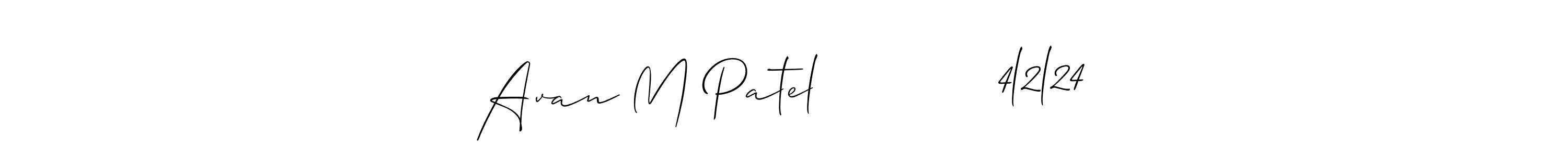 Here are the top 10 professional signature styles for the name Avan M Patel            4l2l24. These are the best autograph styles you can use for your name. Avan M Patel            4l2l24 signature style 2 images and pictures png