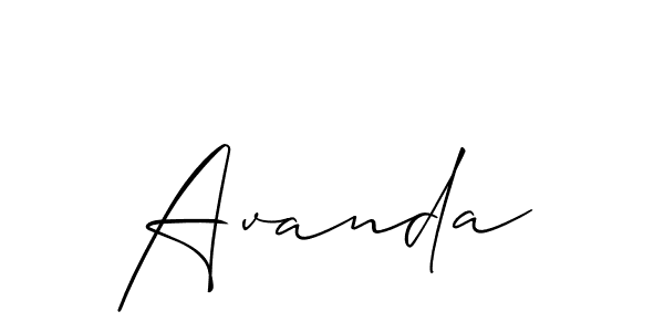 How to Draw Avanda signature style? Allison_Script is a latest design signature styles for name Avanda. Avanda signature style 2 images and pictures png