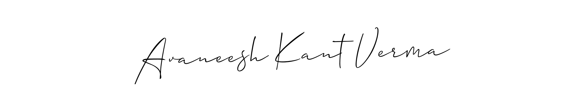 Also You can easily find your signature by using the search form. We will create Avaneesh Kant Verma name handwritten signature images for you free of cost using Allison_Script sign style. Avaneesh Kant Verma signature style 2 images and pictures png